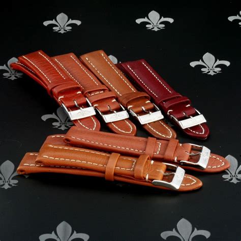 breitling brown leather strap|genuine breitling leather strap.